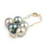 Blue & Golden Pink Tin-Cup Tahitian Pearl Bracelet on 14/20 Gold Filled