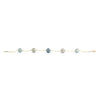 Blue & Golden Pink Tin-Cup Tahitian Pearl Bracelet on 14/20 Gold Filled