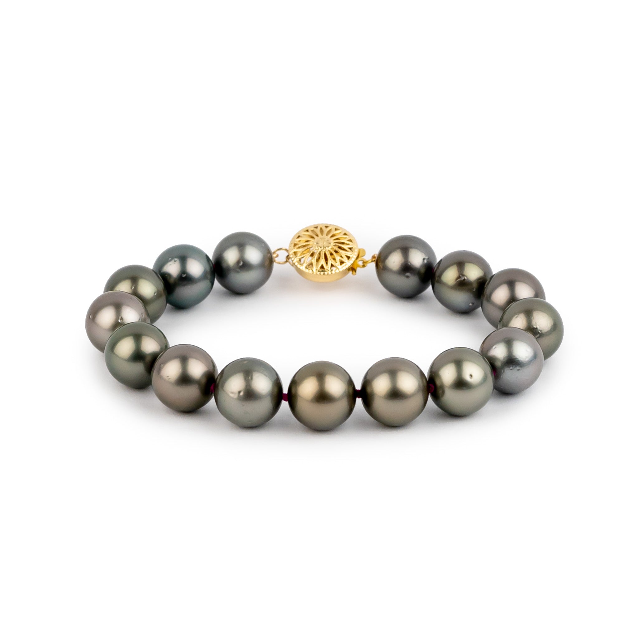 Pink Sands 10.8-11.8mm Tahitian Pearl Bracelet