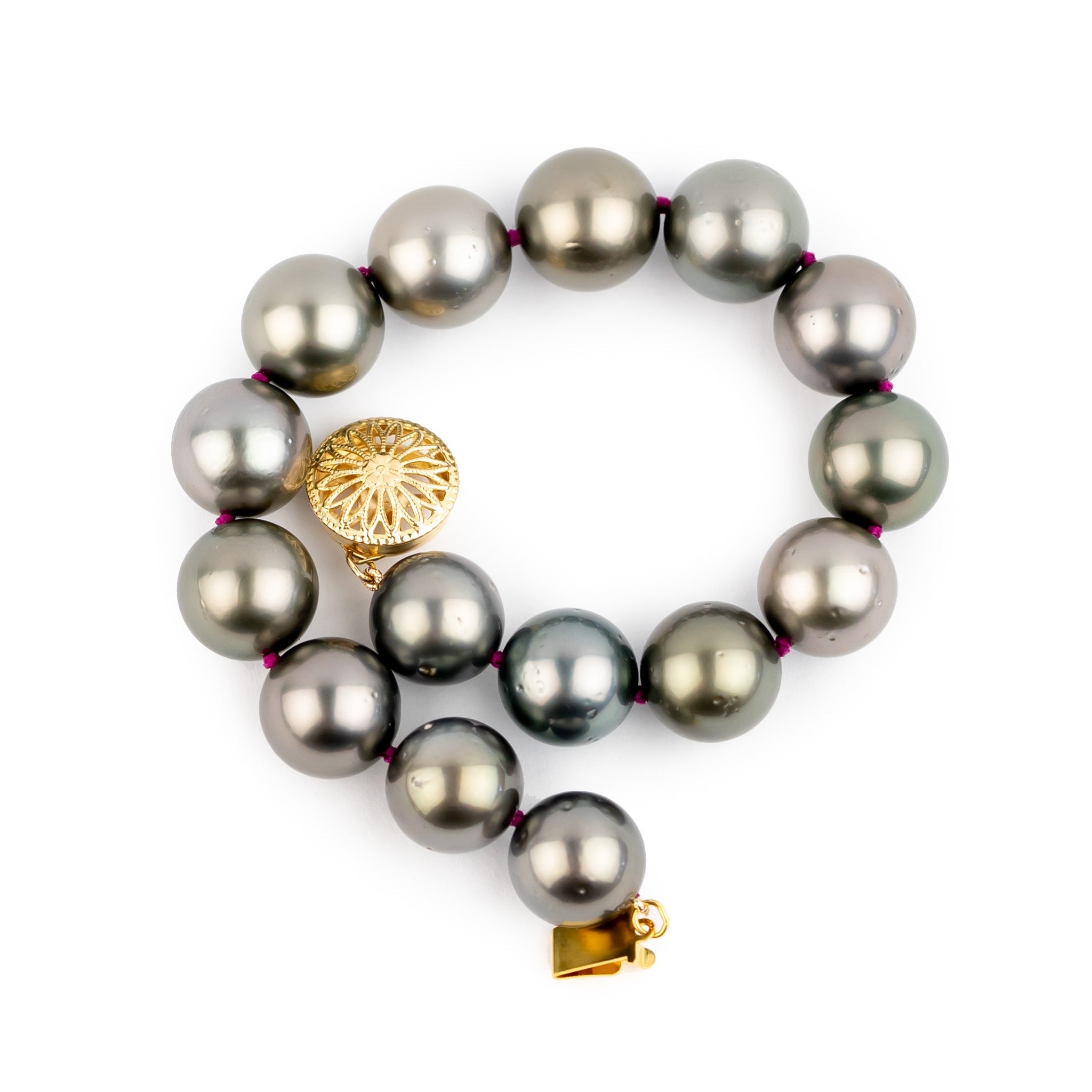 Pink Sands 10.8-11.8mm Tahitian Pearl Bracelet