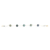 Blue Green Tin-Cup Tahitian Pearl Bracelet on Gold Filled
