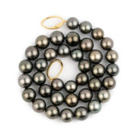 Pink Chrome 10.9-12.8mm Tahitian Pearl Strand