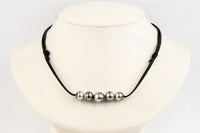 Dreamy Pastel Quintuple 9.4-11.1mm Mana Pearl Necklace