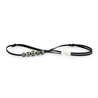 Technicolor Quintuple 9-11.2mm Mana Pearl Necklace