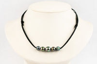 Technicolor Quintuple 9-11.2mm Mana Pearl Necklace