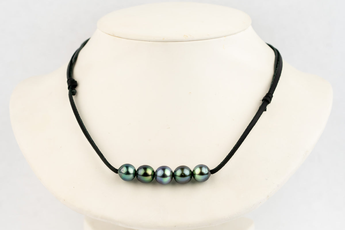 Blue Grotto Quintuple 10-10.6mm Mana Pearl Necklace