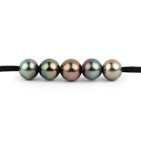 Glowing Garnet Quintuple 10-10.5mm Mana Pearl Necklace