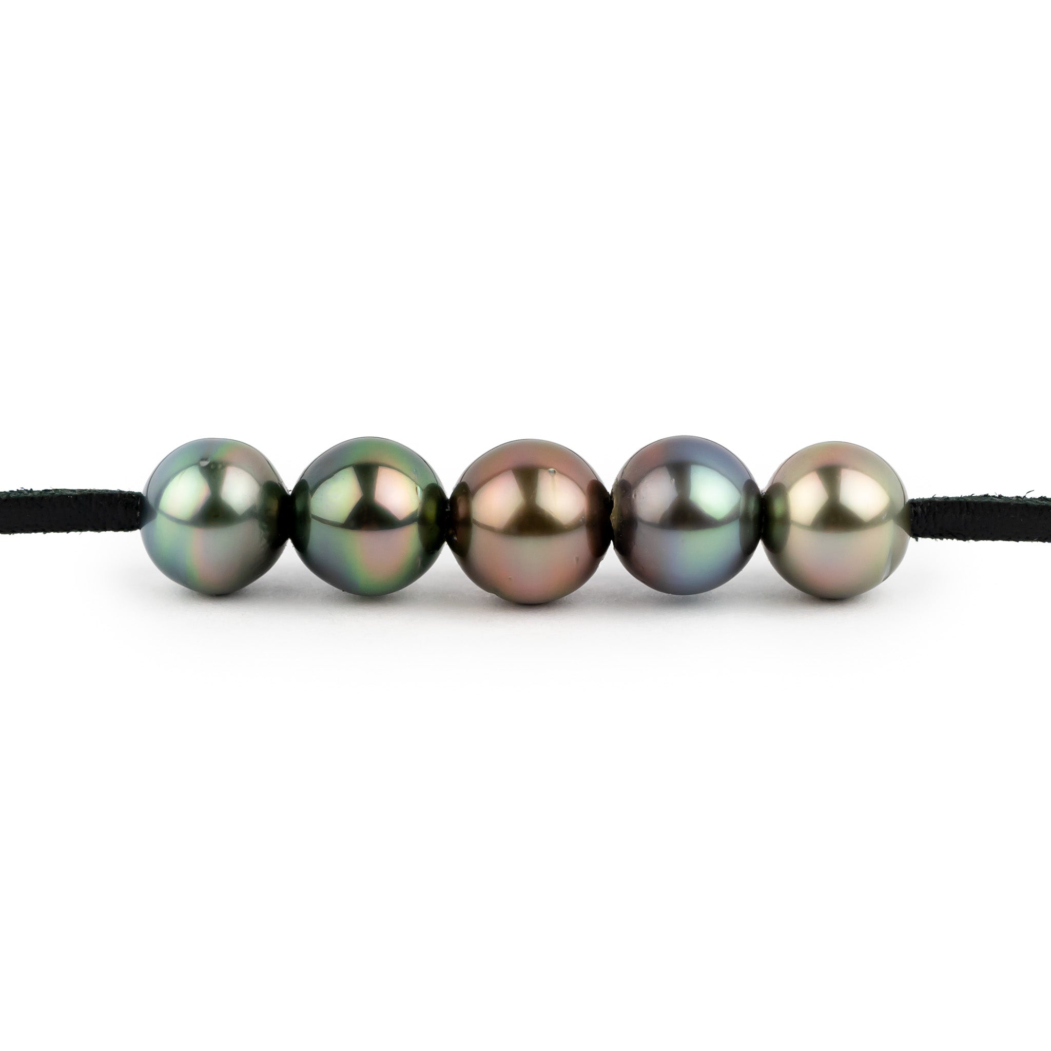 Glowing Garnet Quintuple 10-10.5mm Mana Pearl Necklace
