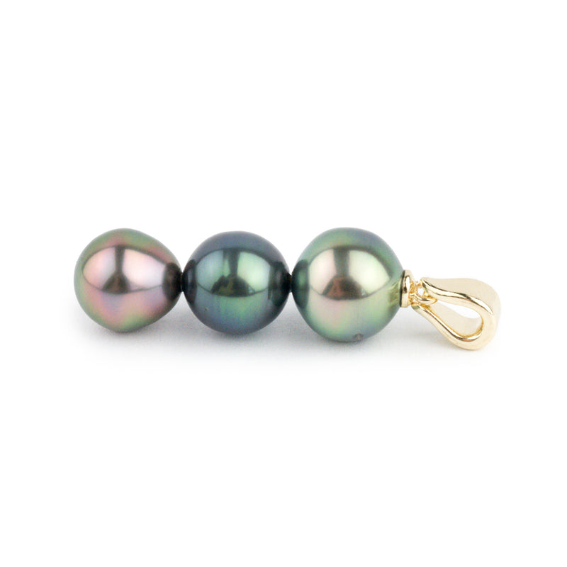 Triple Tahitian Pearl Pendant