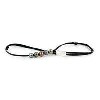 Glowing Garnet Quintuple 10-10.5mm Mana Pearl Necklace