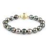 Rosy Pink Green 9-9.9mm Tahitian Pearl Bracelet