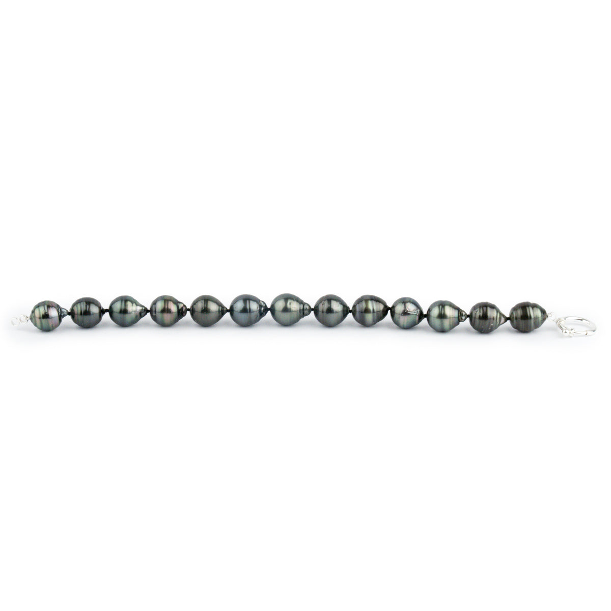 Deep Sea Circle Drop 11.2-12mm Tahitian Pearl Bracelet