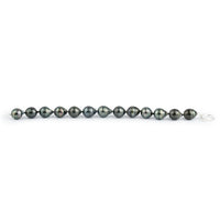 Deep Sea Circle Drop 11.2-12mm Tahitian Pearl Bracelet