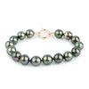 Bright Peacock Green 9-10mm Tahitian Pearl Bracelet