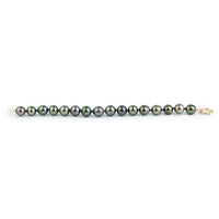 Bright Peacock Green 9-10mm Tahitian Pearl Bracelet