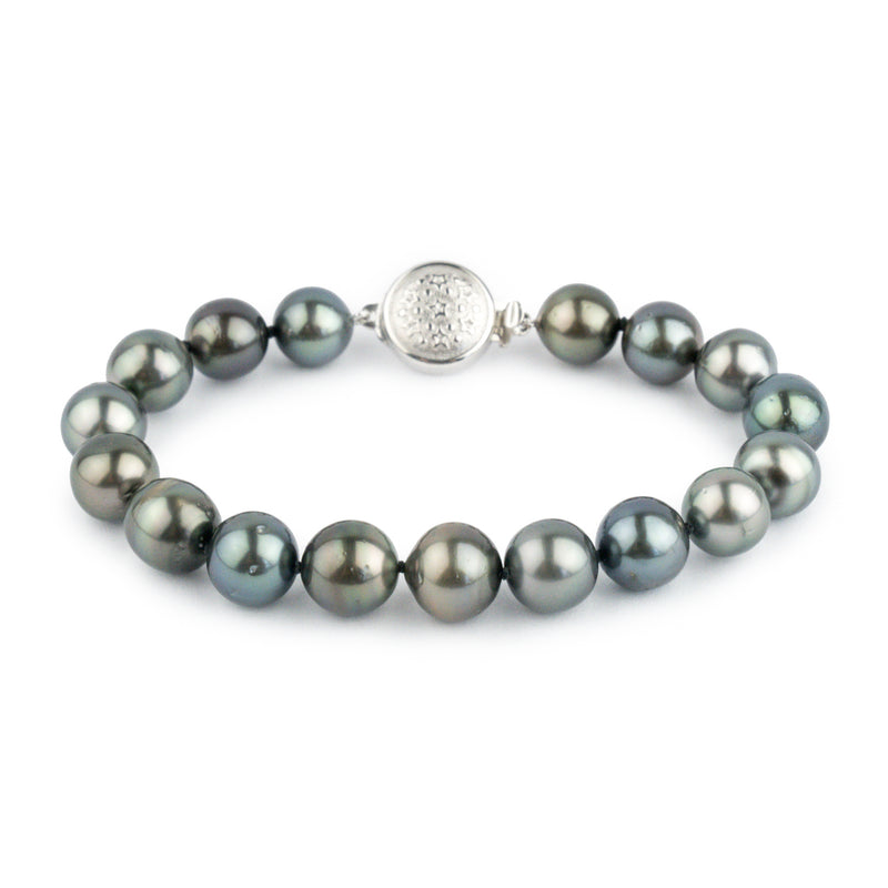 Midnight Sky 9-10mm Tahitian Pearl Bracelet