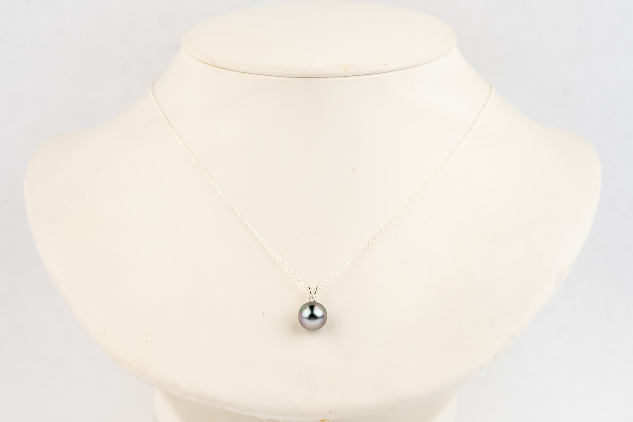 Tahitian Pearl & Diamond Cotton Candy Glow Étoile Necklace on Sterling Silver