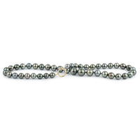 Stormy Blue-Green 9-12.7mm Tahitian Pearl Strand