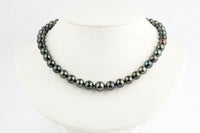 Kaleidoscopic 7.5-10.9mm Tahitian Pearl Strand