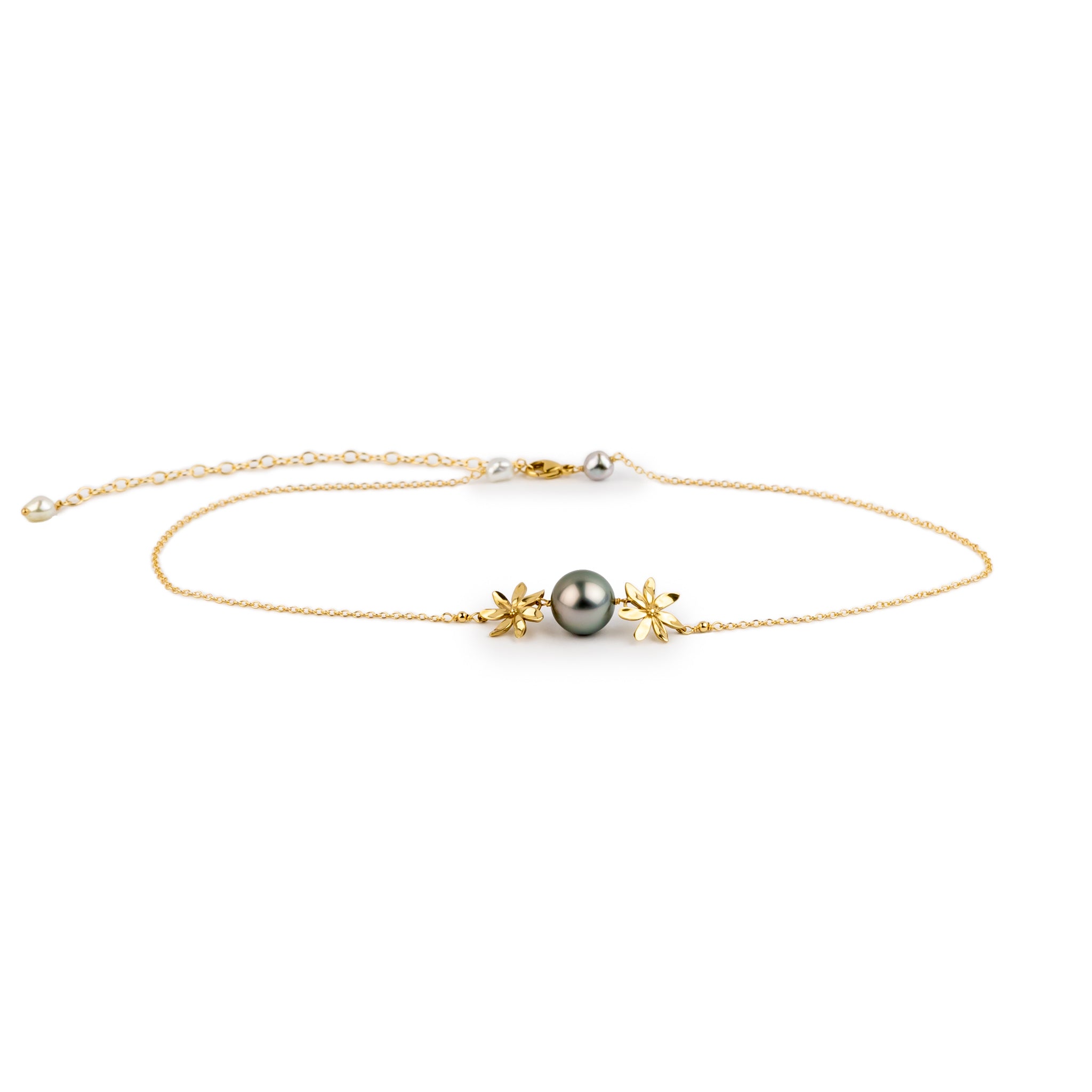 Tiare Choker Necklace on 14k Yellow Gold