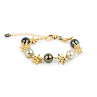 Tiaré 14K Gold Tahitian Pearl Bracelet