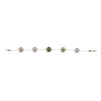 Wisteria Tahitian Pearl Tin Cup Bracelet on 14k White Gold