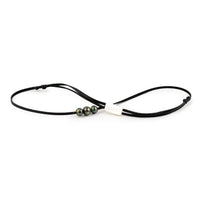 Midnight Rainbow 9-10.6mm Triple Eimeo Mana Necklace