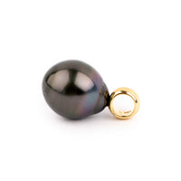 Midnight Sky 11mm Tahitian Pearl Pendant on 18K Yellow Gold