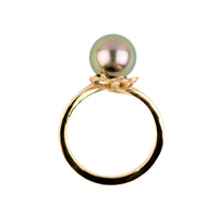 Tiaré 14K Gold Tahitian Pearl Ring