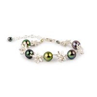 Tiaré Sterling Silver Tahitian Pearl Bracelet