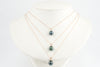 Tahitian Pearl & Diamond Indigo Peacock Étoile Necklace on 10K Rose Gold