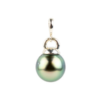 Aqua Pink 10.1mm Tahitian Pearl Mareva Pendant on Sterling Silver