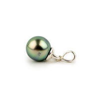 Aqua Pink 10.1mm Tahitian Pearl Mareva Pendant on Sterling Silver