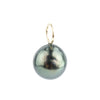 Deep Peacock Green Baroque 10mm Tahitian Pearl Pendant on Gold Filled