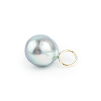 Sky Blue Baroque 10mm Tahitian Pearl Pendant on Gold Filled