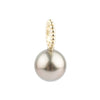 Golden Pink 10mm Beaded Tahitian Pearl Pendant on 14K Yellow Gold