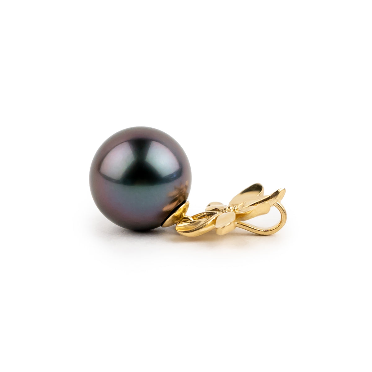 Tiaré 14K Gold Tahitian Pearl Pendant