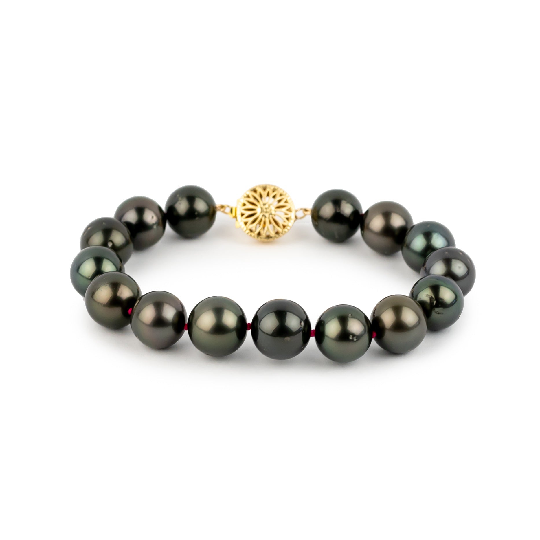 Solar Eclipse 11.1-12.4mm Tahitian Pearl Bracelet – Kamoka Pearl