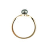 Tahitian Keshi Pearl & Diamond Sunrise Ring