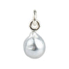 Light Silvery Baroque Tahitian Pearl Rava Pendant on Sterling Silver