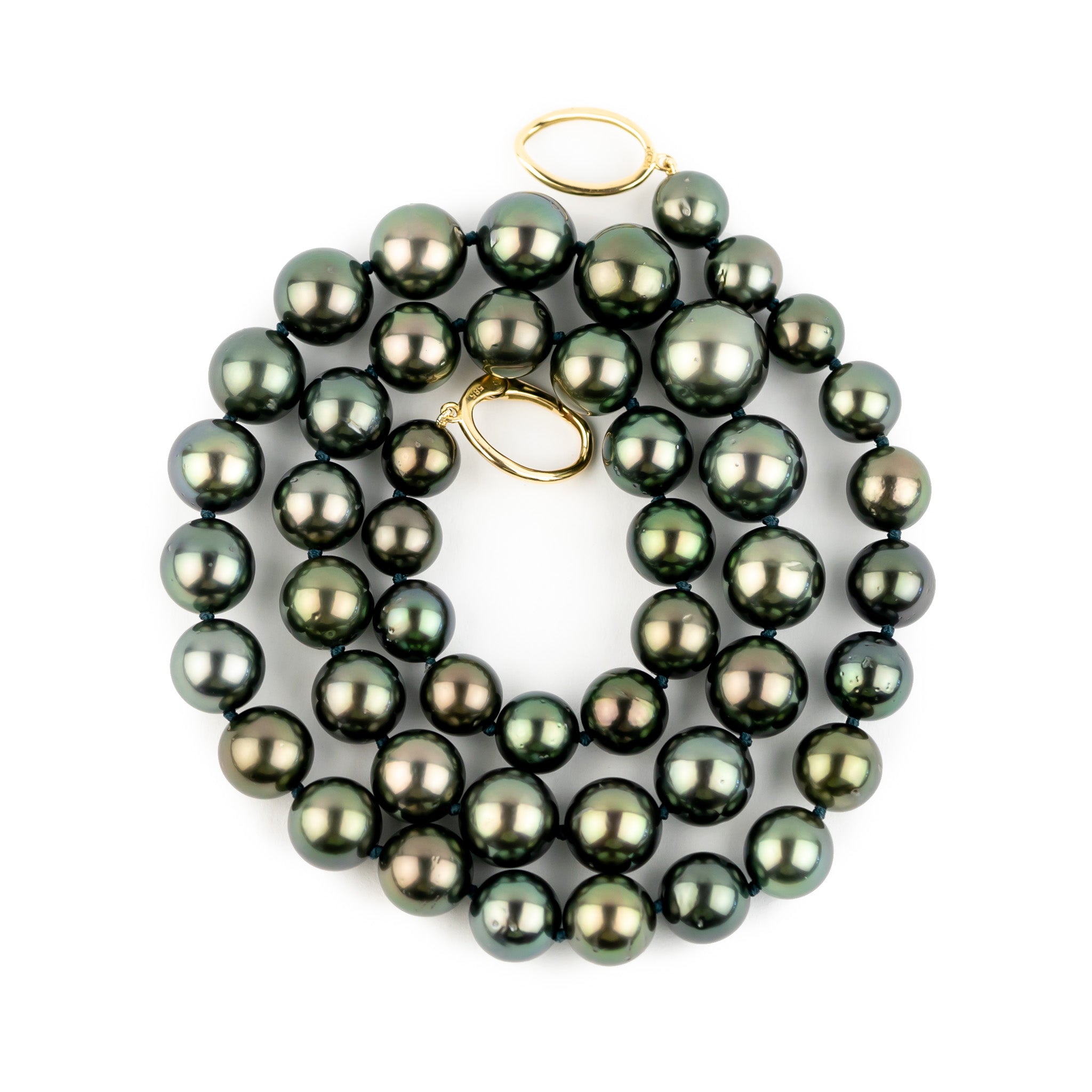 Palm Leaf 8-12.1mm Tahitian Pearl Strand