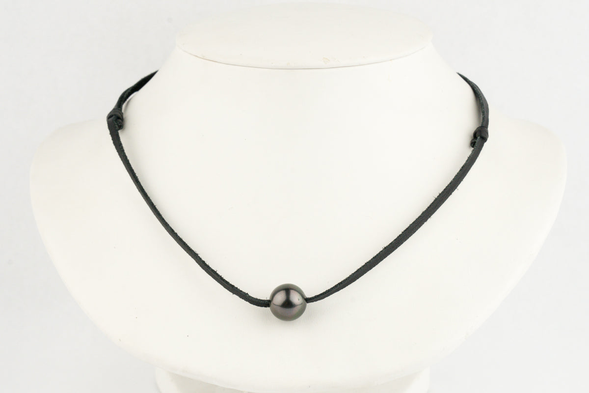 Aubergine Green 12.3mm Super Mana Necklace