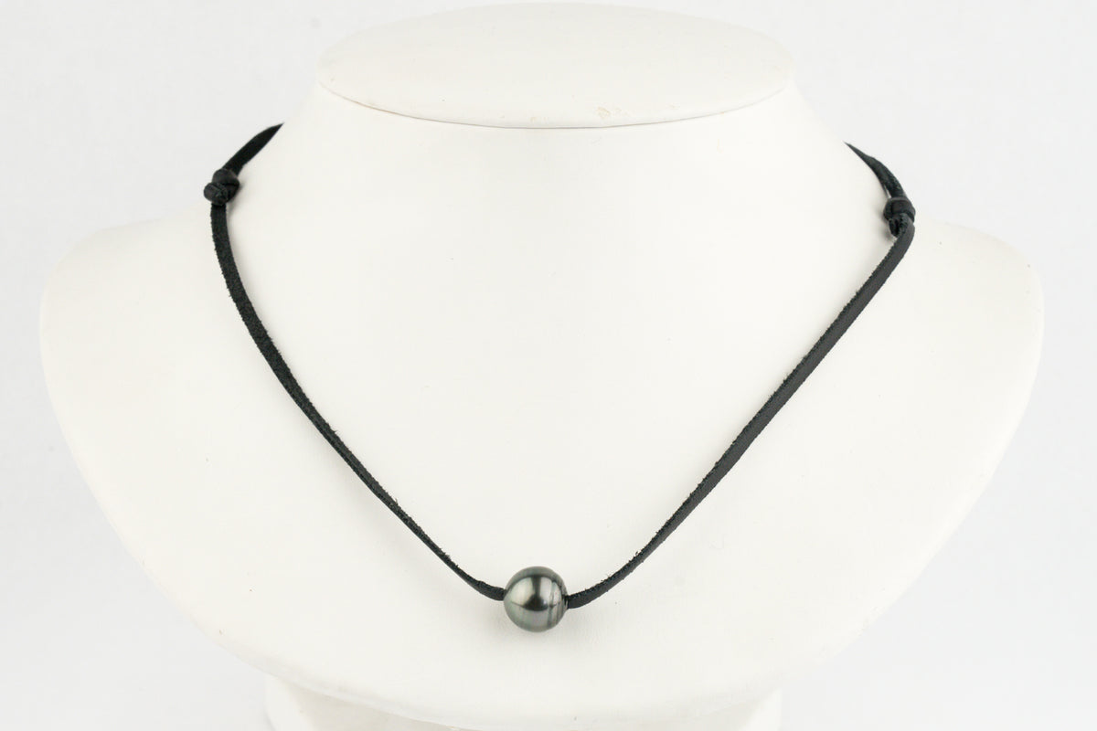 Forest Green Circled 11.7mm Super Mana Necklace