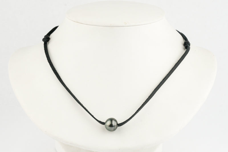 Forest Green Circled 11.7mm Super Mana Necklace