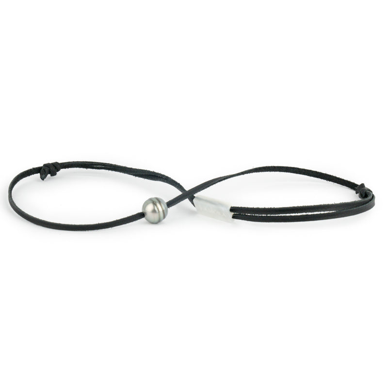 Silvery Blue Green Circled 12.2mm Super Mana Necklace