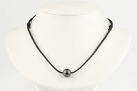 Deep Plum Circled 12.2mm Super Mana Necklace