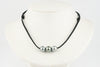 Silvery Green 11-12.2mm Triple Eimeo Mana Necklace