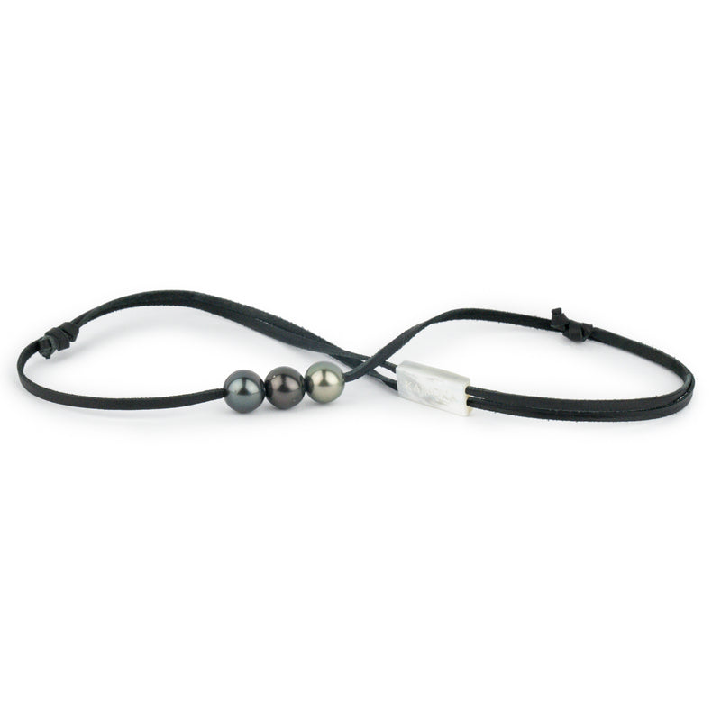 Triple 10.5mm Tri-Colored Eimeo Mana Necklace