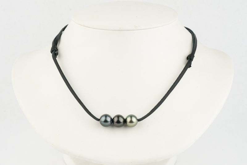 Triple 10.5mm Tri-Colored Eimeo Mana Necklace