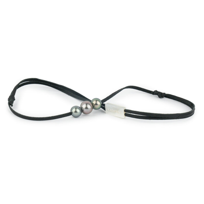 Triple 10-11.5mm Multi-Colored Eimeo Mana Necklace